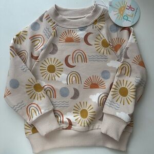 Little sleepies sweatshirt nwt 12-18months